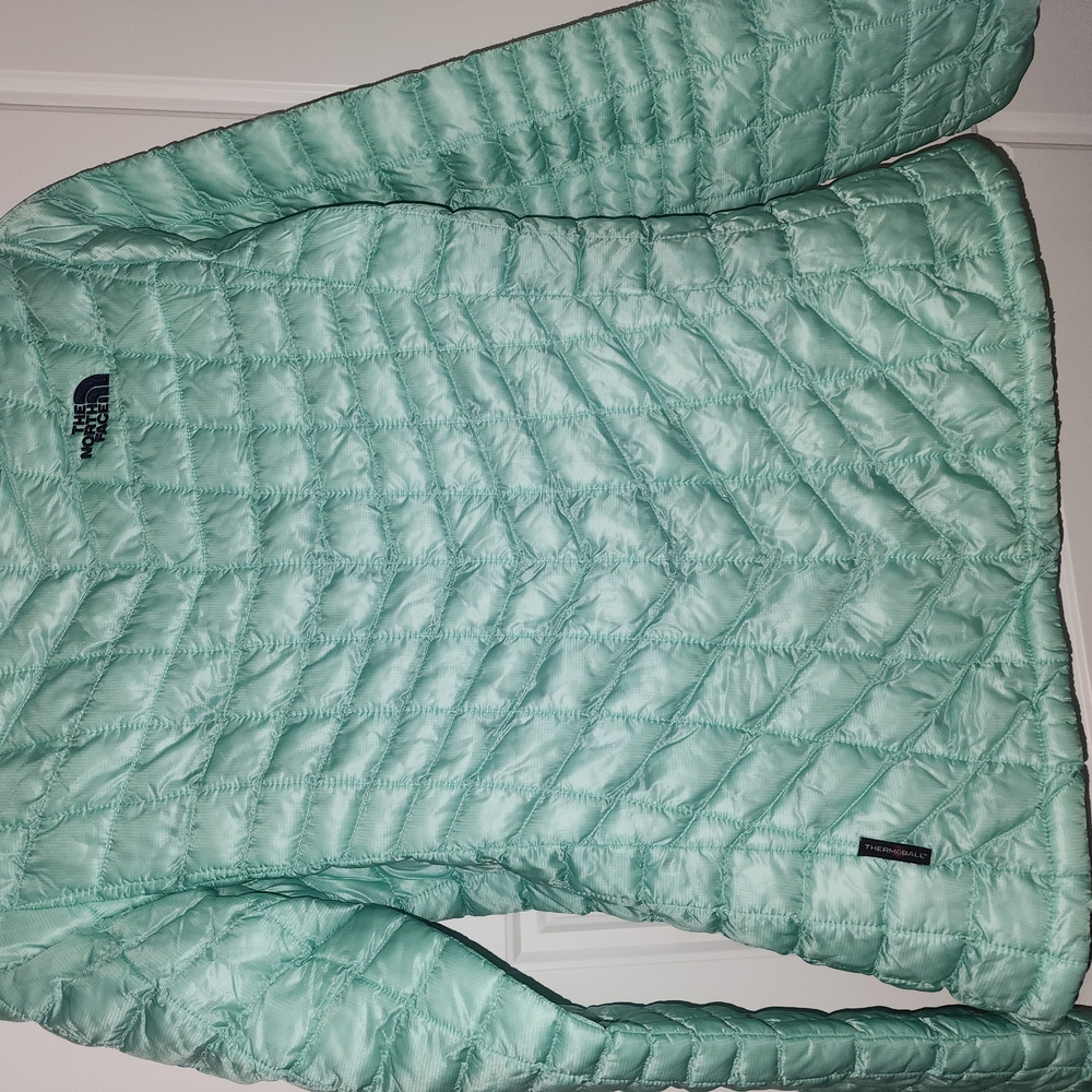The North Face Mint Green Quilted Jacket - Picture 5 of 7